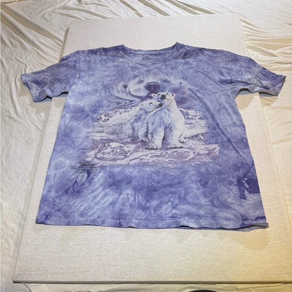 The Mountain Purple Polar Bear Kids T-Shirt